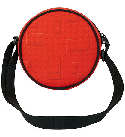 LEGO® Skuldertaske - Round Crossbody - Brick Dots Red