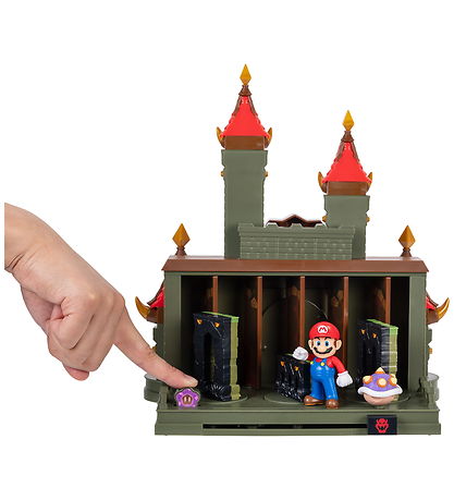 Super Mario Legesæt - 40 cm - Deluxe Wonder Bowser Jr. Castle Ba