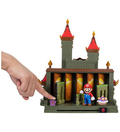 Super Mario Legesæt - 40 cm - Deluxe Wonder Bowser Jr. Castle Ba