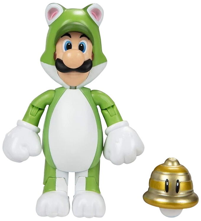 Super Mario Figur - 10 cm - Cat Luigi