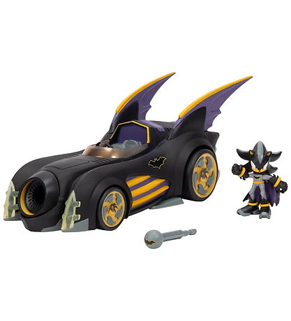 Sonic Bil m. Figur - DC x Sonic The Hedgehog - Shadow + Batmobil