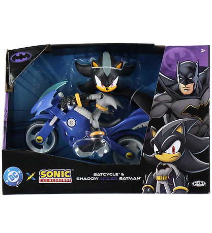Sonic Figur - DC x Sonic The Hedgehog - 13 cm - Shadow m. Batcyc