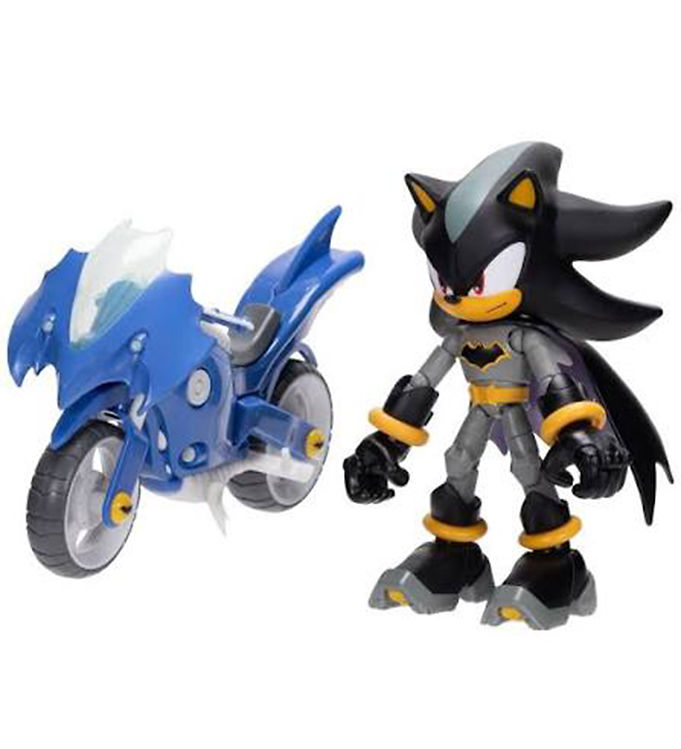 Sonic Figur - DC x Sonic The Hedgehog - 13 cm - Shadow m. Batcyc