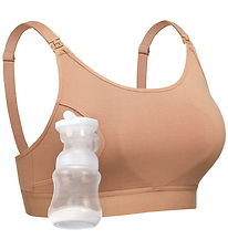 Momcozy Amme-BH til Håndfri Brystpumpe - XXL - Natural