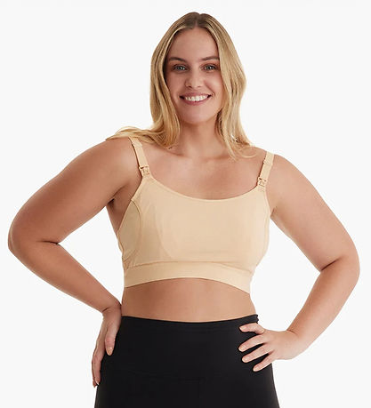Momcozy Amme-BH til Håndfri Brystpumpe - XXL - Natural