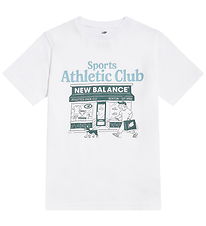 New Balance T-shirt - NB Bright White m. Print