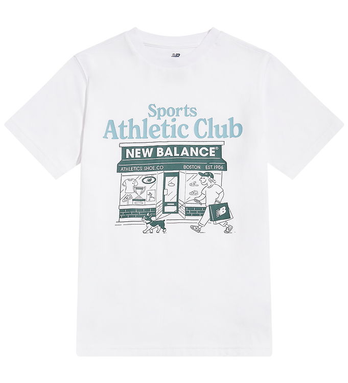 New Balance T-shirt - NB Bright White m. Print