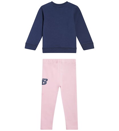 New Balance Sæt - Sweatshirt/Leggings - NB Navy