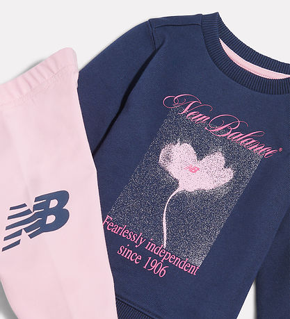 New Balance Sæt - Sweatshirt/Leggings - NB Navy