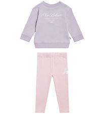New Balance Sæt - Sweatshirt/Leggings - Smoked Violet