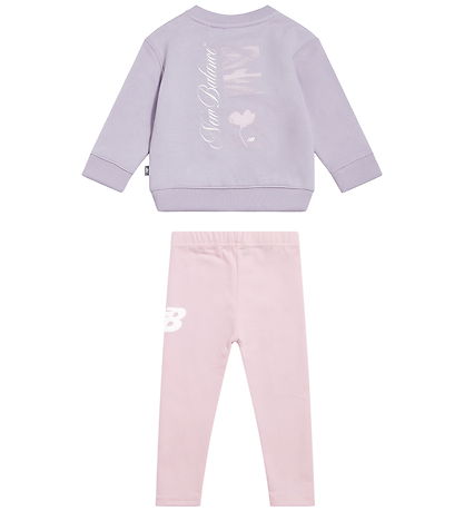 New Balance Sæt - Sweatshirt/Leggings - Smoked Violet