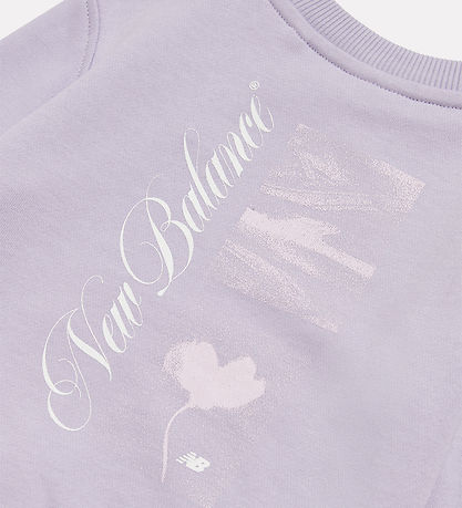 New Balance Sæt - Sweatshirt/Leggings - Smoked Violet