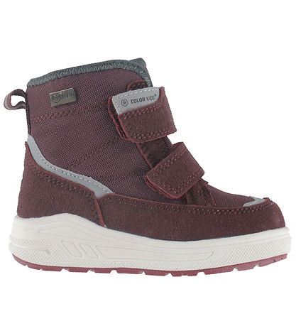 Color Kids Vinterstøvler - m. Velcro - Catawba Grape