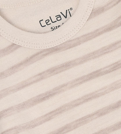 CeLaVi Body l/æ - Uld - YD Stripe  - Mocha Meringue