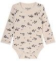 CeLaVi Bodysuit l/s - Wool - AOP - Quiet Shade