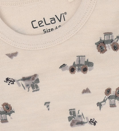 CeLaVi Body l/æ - Uld - AOP - Quiet Shade