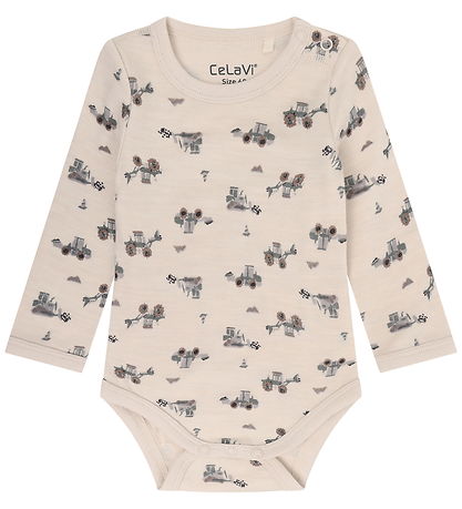 CeLaVi Body l/æ - Uld - AOP - Quiet Shade