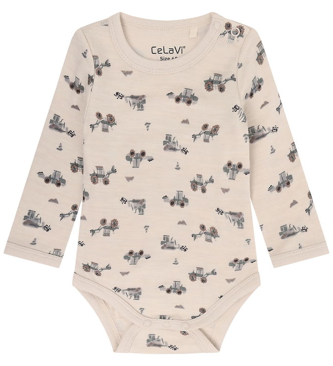 CeLaVi Body l/æ - Uld - AOP - Quiet Shade