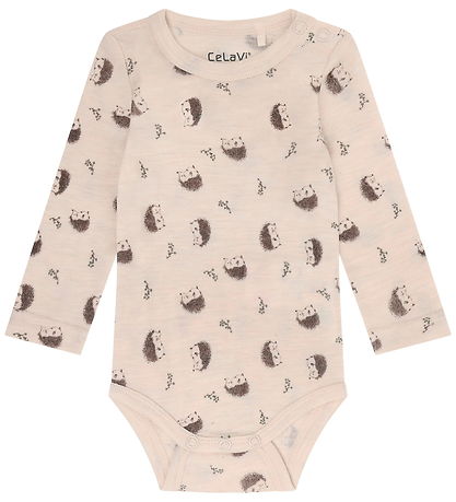 CeLaVi Body l/æ - Uld - AOP - Walnut