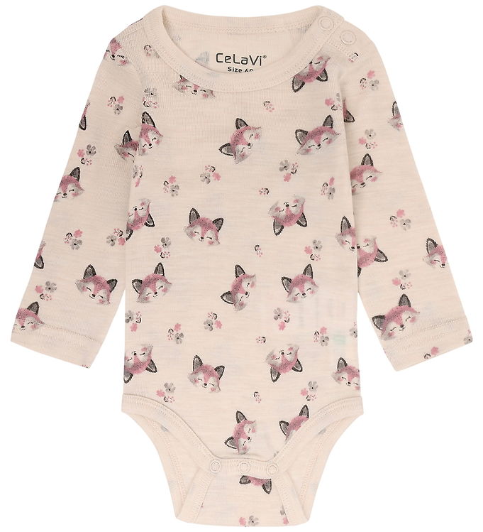 CeLaVi Body l/æ - Uld - AOP - Lilas