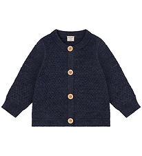CeLaVi Cardigan - Uld - Ombre Blue Melange