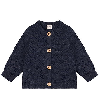 CeLaVi Cardigan - Uld - Ombre Blue Melange