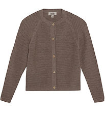 Huttelihut Cardigan - Strik - Uld - Cinder Melange