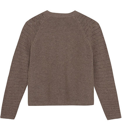 Huttelihut Cardigan - Strik/Hulmønster - Cinder Melange