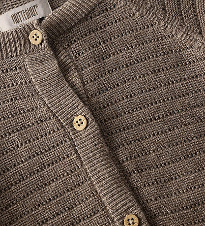 Huttelihut Cardigan - Strik/Hulmønster - Cinder Melange
