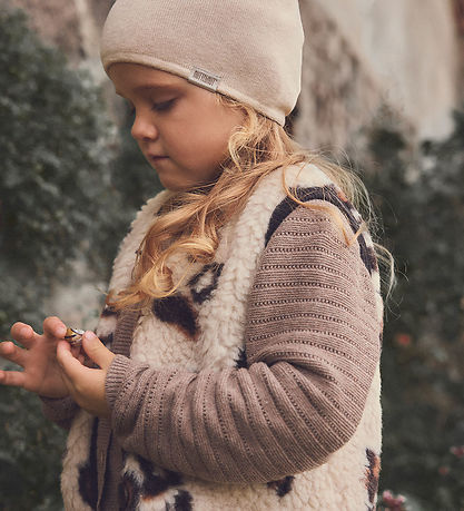 Huttelihut Cardigan - Strik/Rib - Cinder Melange