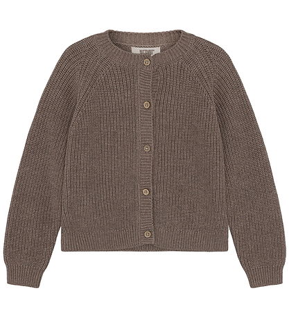 Huttelihut Cardigan - Strik/Rib - Cinder Melange