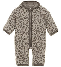 Huttelihut Køredragt - Uldfleece - Camel Melange