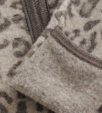 Huttelihut Køredragt - Uldfleece - Camel Melange m. Ører