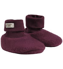 Huttelihut Booties - Wool fleece - Port Royale