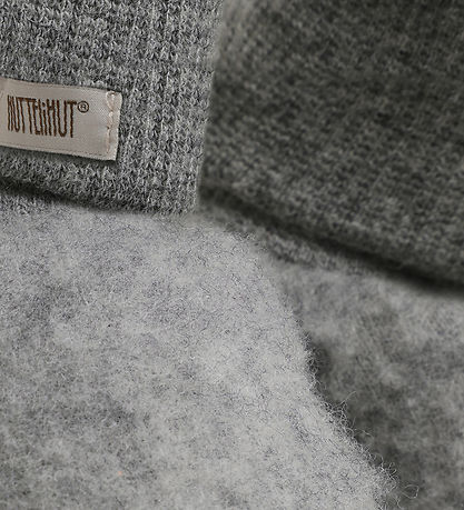 Huttelihut Futter - Uldfleece - Medium Grey Melange