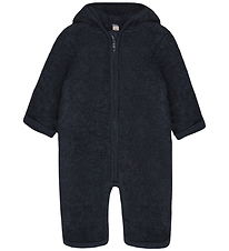 Huttelihut Køredragt - Uldfleece - Navy Melange