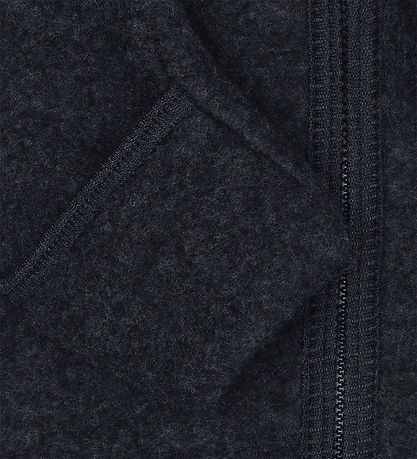 Huttelihut Køredragt - Uldfleece - Navy Melange m. Ører