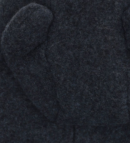 Huttelihut Køredragt - Uldfleece - Navy Melange m. Ører