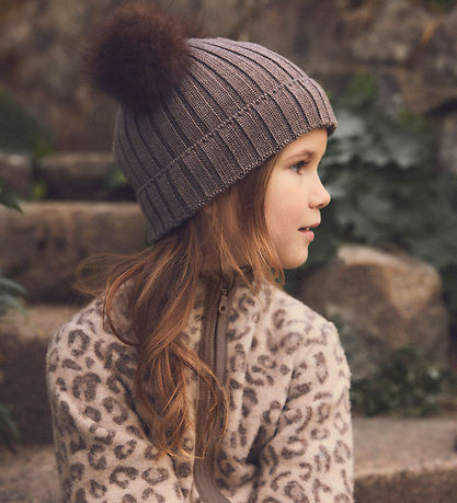 Huttelihut Cardigan - Uldfleece - Camel Melange
