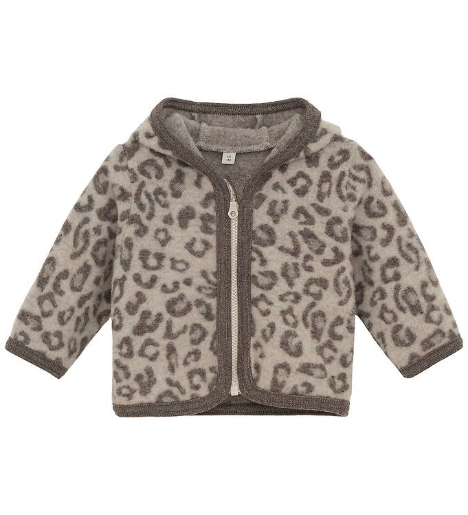 Huttelihut Cardigan - Uldfleece - Camel Melange