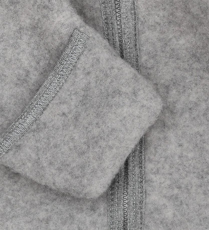 Huttelihut Køredragt - Uldfleece - Medium Grey Melange m. Ører