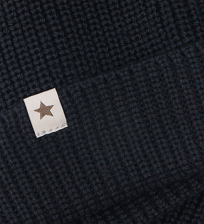 Huttelihut Hue - Uld - Dark Navy m. Kvaste