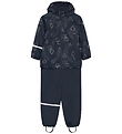 CeLaVi Regntøj m. Fleece - Navy