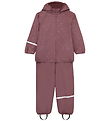 CeLaVi Regntøj m. Fleece - Rose Brown