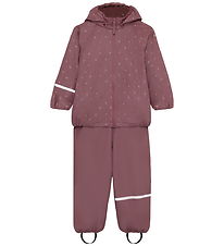 CeLaVi Regntøj m. Fleece - Rose Brown