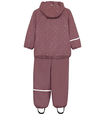 CeLaVi Regntøj m. Fleece - Rose Brown