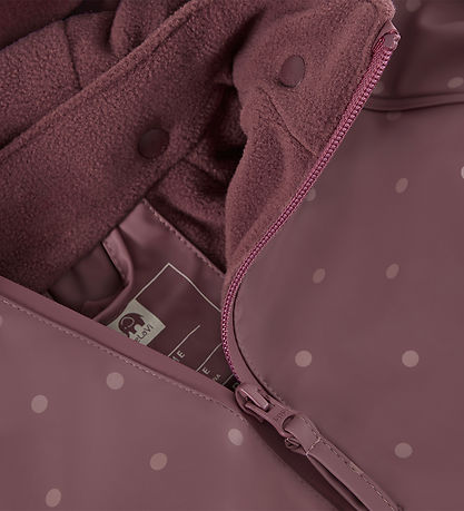 CeLaVi Regntøj m. Fleece - Rose Brown