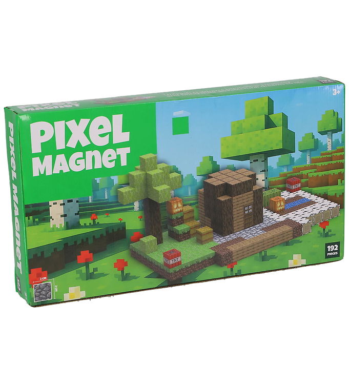 Pixel Magnet Byggesæt - Building Blocks - 192 Dele
