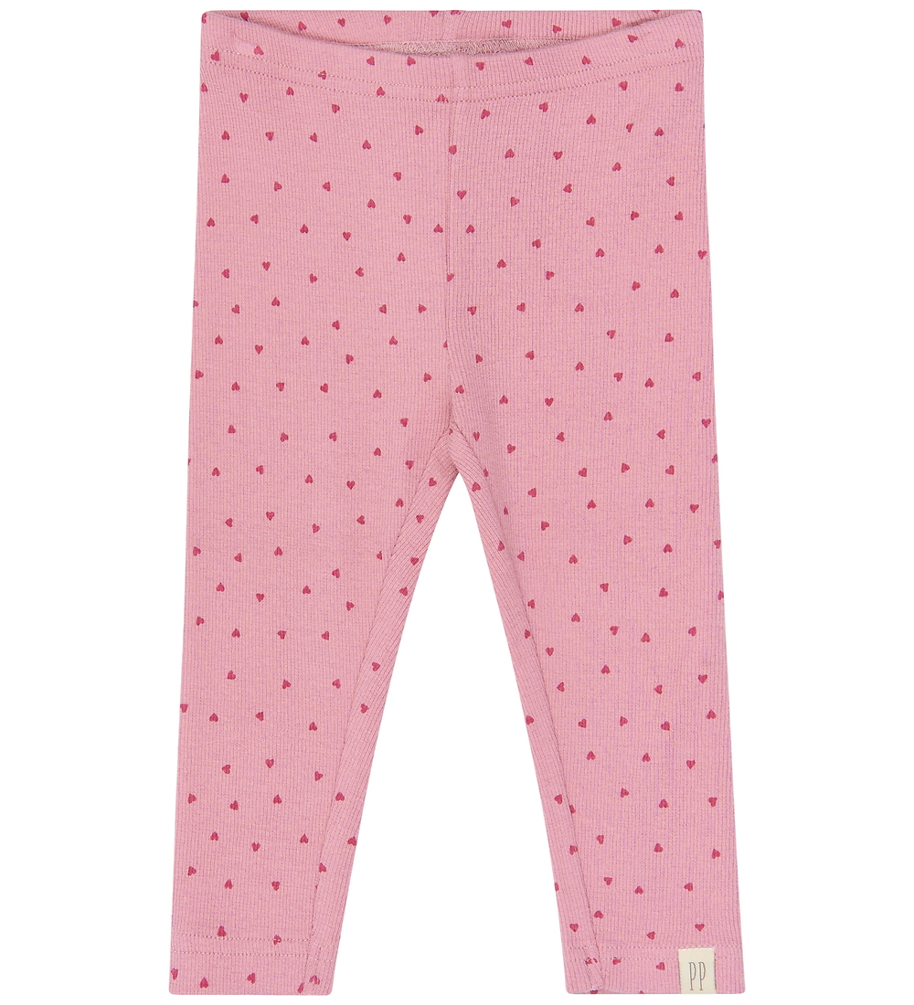 Petit Piao Leggings - PPSonja - Rose Eleganz Heart AOP - Petit Piao - 74 - Leggings