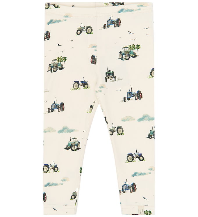 Petit Piao Leggings - PPStar - Eggnog Tractor AOP